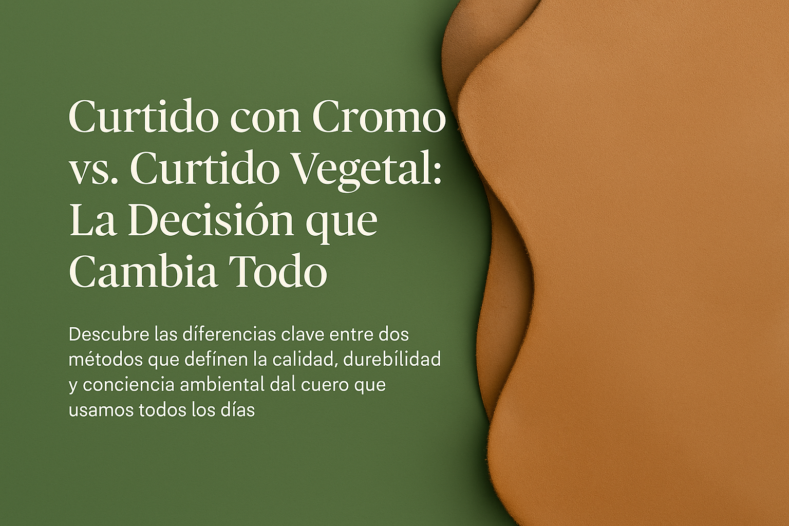 Curtido con Cromo vs. Curtido Vegetal: ¿Cuál es la verdadera diferencia?