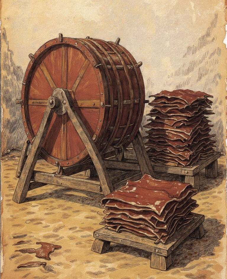 ¿De dónde viene el proceso pila–tambor para curtir cuero? Historia y evolución